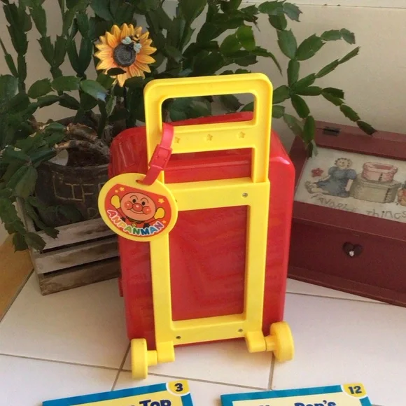 Red Rolling Suitcase with 9 Scholastic Books - Picture 5 of 7